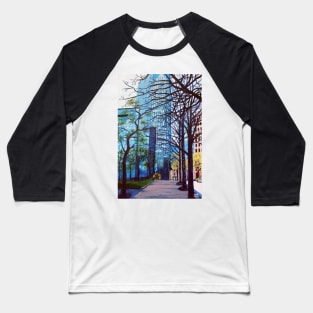 'Tryon Street, Charlotte NC' Baseball T-Shirt